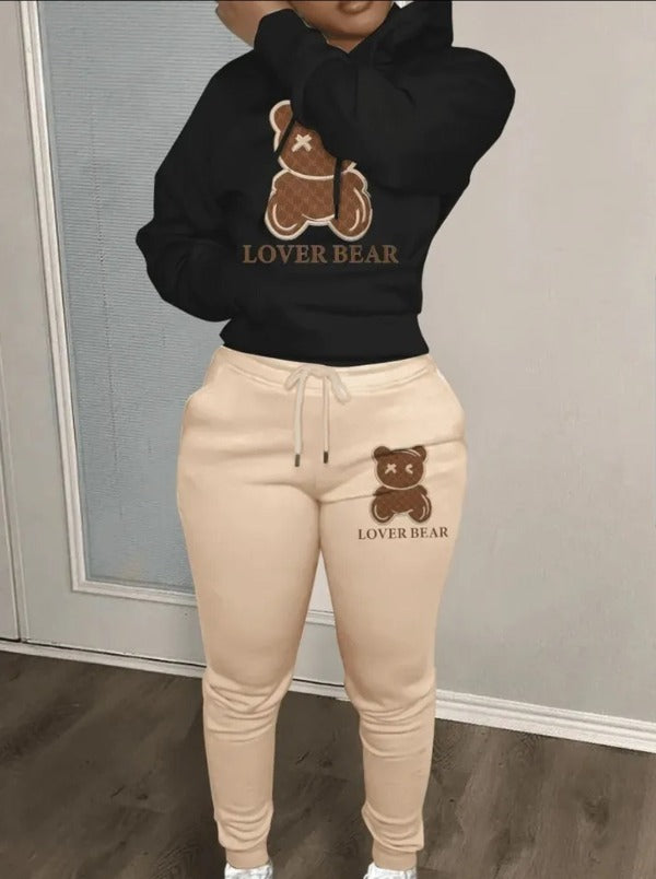 Set Long sleeve Hoodies+drawstring Trousers women 2 pieces matching sets Fashionlinkocom.