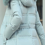 Winter New Down cotton Parkas Jaket Women's X-long fur Collar Padded - Fashionlinko.com