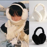 Soft plush Ear warmers winter warm for Women men Fashion solid color Earflap outdoor cold protection Earmuffs Ear Cover - Fashionlinko.com