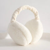 Soft plush Ear warmers winter warm for Women men Fashion solid color Earflap outdoor cold protection Earmuffs Ear Cover - Fashionlinko.com