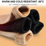 Female winter fleece thick warm socks soft comfortable solid color home floor thick stocking soft boots sleeping socks fashionlinko.com