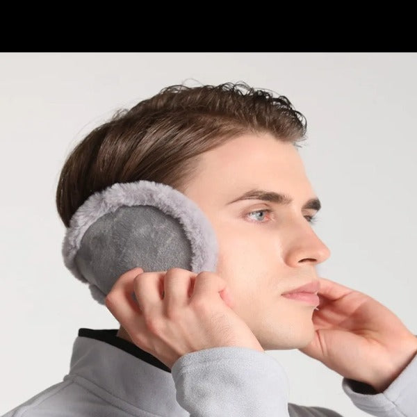 Soft Plush Thickened Ear warmer Women men Cold Proof Fashion Winter Earmuffs Solid Color Earflap Outdoor Protection Earmuffs - Fashionlinko.com