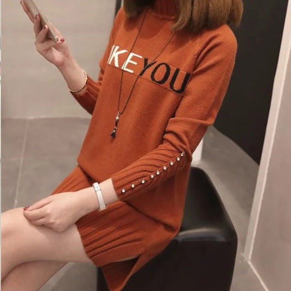 new autumn warm nice sweater winter Fashion women Fashion Casual warm nice sweater - Fashionlinko.com