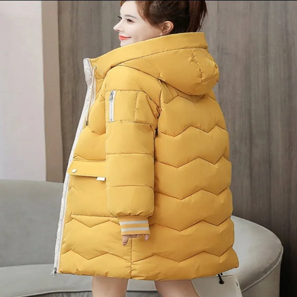 winter women jacket coats long parkas female down cotton hooded overcoat thick warm jacketh - Fashionlinko