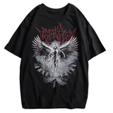 Y2k Gothic Punk Style Men T Shirt Clothes Harajuku Oversized T-shirt Top Tee High Street Hipster Summer Streetwear Anime Clothes