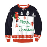 Autumn Winter Fashion Ugly Christmas Sweater Santa Elf Funny Pullover Womens Mens Print Sweaters Tops Clothing - Image #20