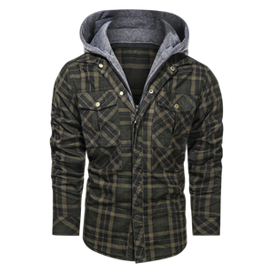 Men Warm Jacket Fleece Thick Autumn Winter Detachable Hoodies Jackets Men Slim Fit Men Clothing fashionlinko.com