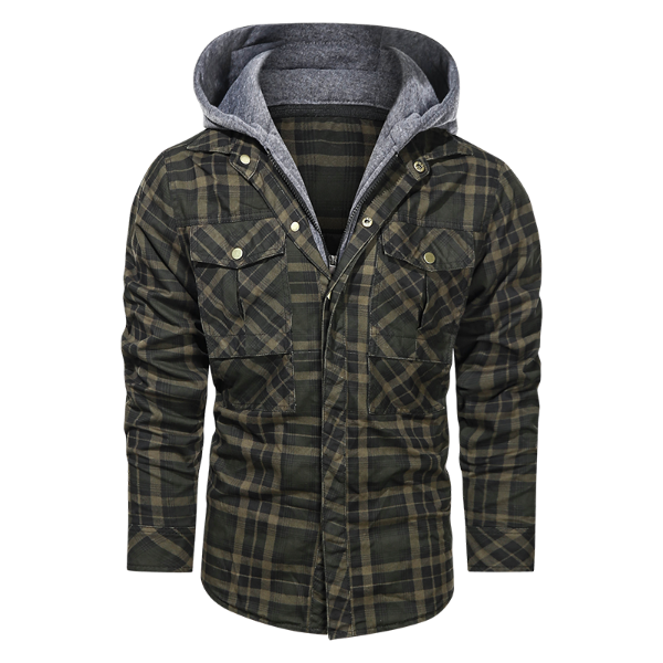 Men Warm Jacket Fleece Thick Autumn Winter Detachable Hoodies Jackets Men Slim Fit Men Clothing fashionlinko.com