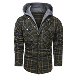 Men Warm Jacket Fleece Thick Autumn Winter Detachable Hoodies Jackets Men Slim Fit Men Clothing fashionlinko.com