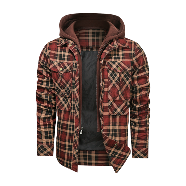 Men Warm Jacket Fleece Thick Autumn Winter Detachable Hoodies Jackets Men Slim Fit Men Clothing fashionlinko.com