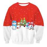 Autumn Winter Fashion Ugly Christmas Sweater Santa Elf Funny Pullover Womens Mens Print Sweaters Tops Clothing - Image #14