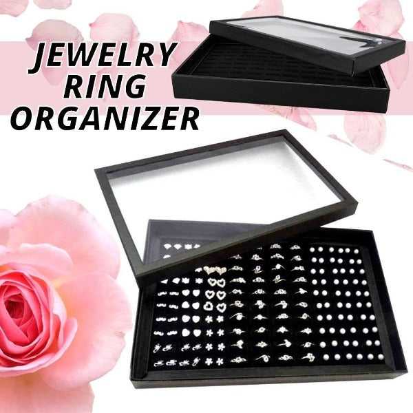 Ring Organizer Try with Transparent Lid Ring Holder - Fashionlinko