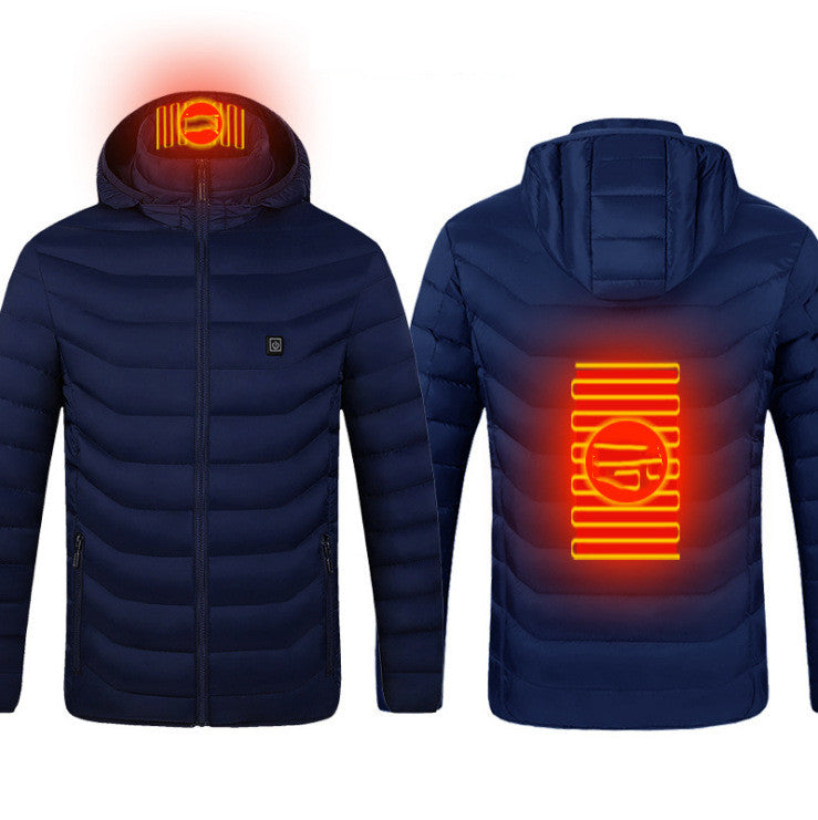 New Heated Jacket Coat USB Electric Jacket Cotton Heater Thermal Clothing Heating Vest - Fashionlinko.com