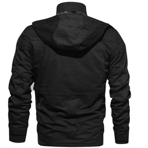 Men Winter Fleece Jacket Warm Hooded Coat Thermal Thick Outerwear Male Military Jacket fashionlinko.com