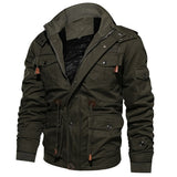 Men Winter Fleece Jacket Warm Hooded Coat Thermal Thick Outerwear Male Military Jacket fashionlinko.com