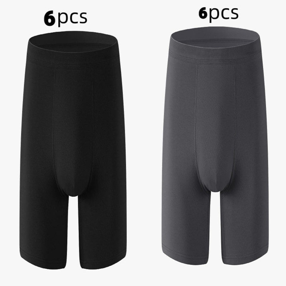 Men's breathable cotton boxer briefs for sports and everyday comfort.