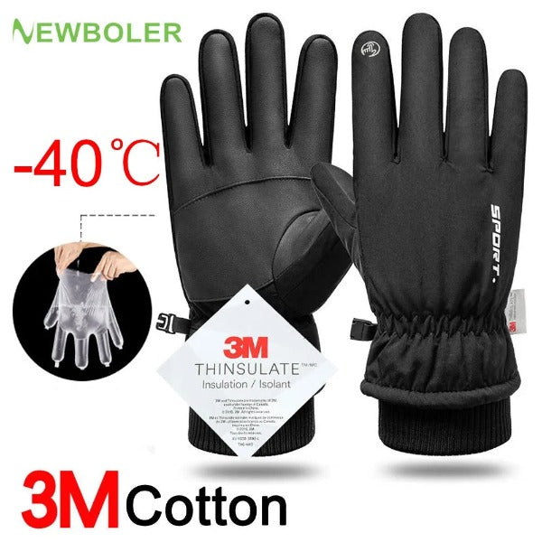 Men Winter Waterproof Cycling Gloves fashionlinko.com