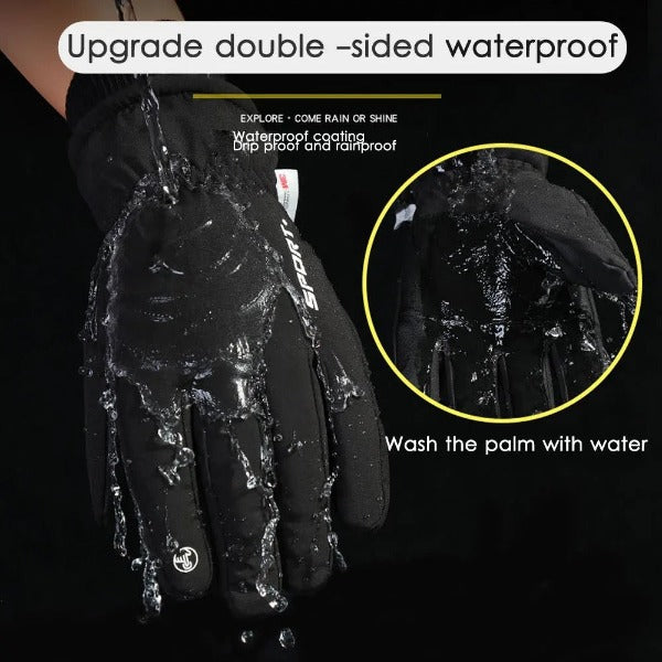 Men Winter Waterproof Cycling Gloves fashionlinko.com