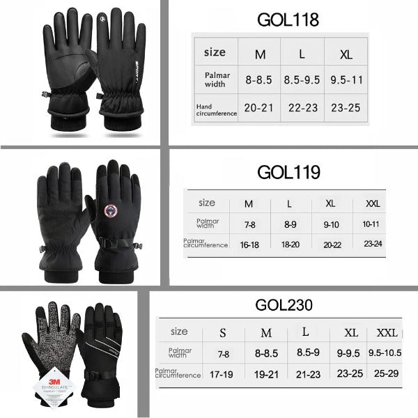 Men Winter Waterproof Cycling Gloves fashionlinko.com