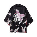 Japan Style Clothes Men Summer Streetwear Cat Print Kimono Cardigan Mandarin Robe Men Unisex Japanese Trend Kimonos
