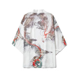 Japanese Crane Kimono Women Cardigan Yukata Fashion Men Haori Obi Clothing Asian Shirt National Tradition Clothes