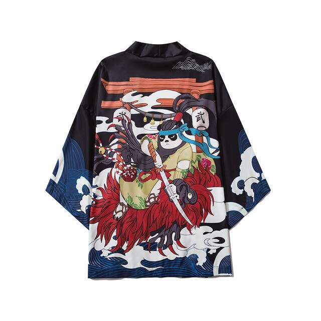 Japanese Crane Kimono Women Cardigan Yukata Fashion Men Haori Obi Clothing Asian Shirt National Tradition Clothes