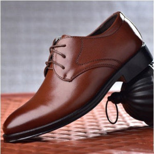 Black Shoes With Pointed Toe For Men - Fashionlinko