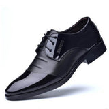 Black Shoes With Pointed Toe For Men - Fashionlinko