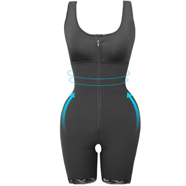 Women's Zipper Slimming Bodysuit Shapewear - Fashionlinko